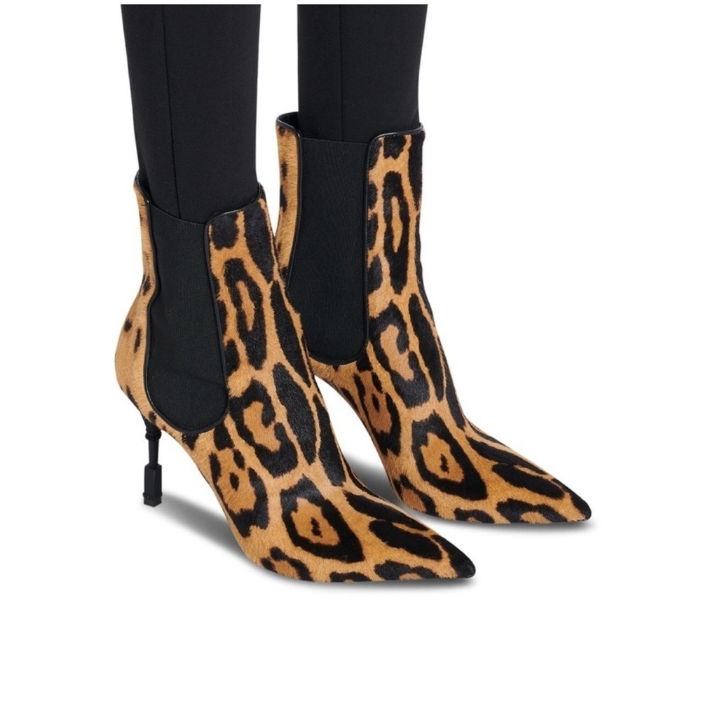 Leopard Print Ankle Boots
